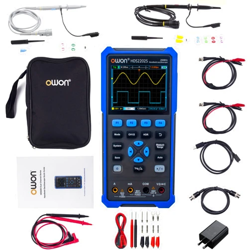 Abestop HDS2202S Oscilloscope 3 in 1 Digital Handheld Oscilloscope with 200MHz Bandwidth 3.5