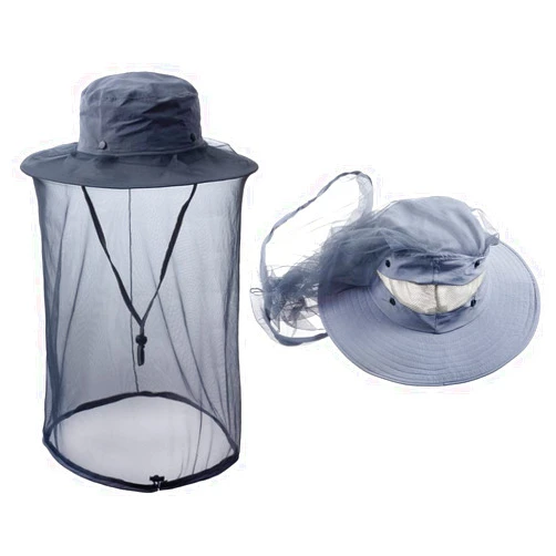 HunterBee Bee Keeping Beekeeper Veil hat gnats Insect Bug Mosquito Hats Fishing Gardening Cap with Head net Netting mesh Hood