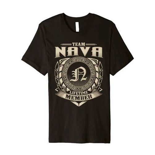Funny Classic NAVA Family Vintage Tee Gift Team NAVA Lifetime Member Surname NAVA Family Name Vintage Premium T-Shirt