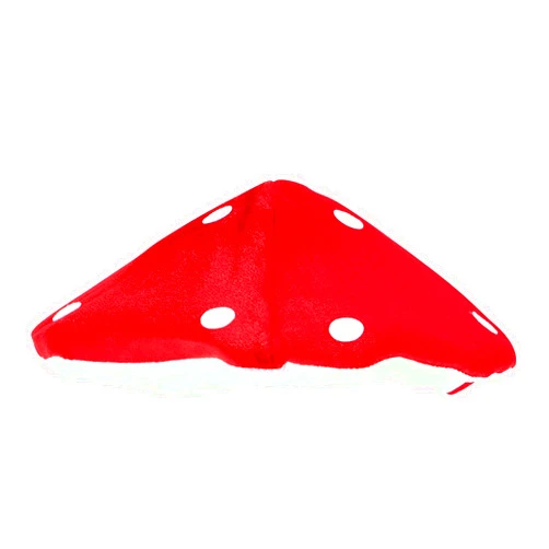 STOBOK Red Plush Mushroom Hat: Hat for Kids Adult Halloween Party Favors Costume Photo Props Holiday Party Dress Up
