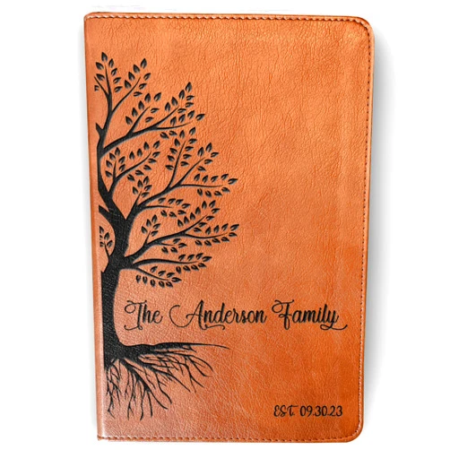 STARKENBURG COMPANY Personalized ESV/RVR Family Bible | Biblia en Español Personalizada | Biblia Reina Valera 1960 en espanol | Spanish Bible Christian Gifts