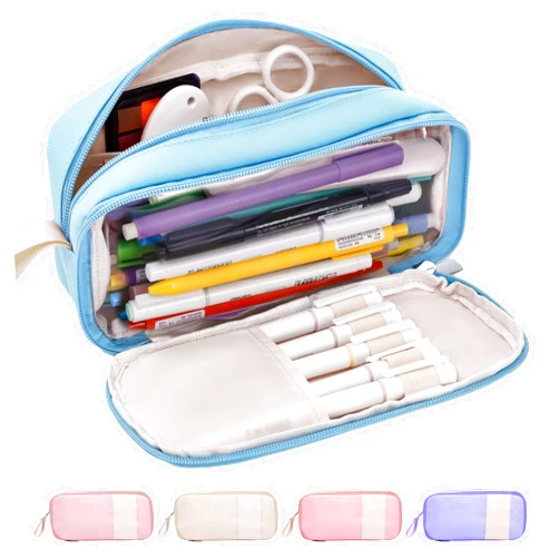 JAESITETER Big Capacity Pencil Case Aesthetic Pencil Case Office College School Large Storage High Capacity Pencile Pounch for Teen Girl Boy Men Women Design Large Pen Bag