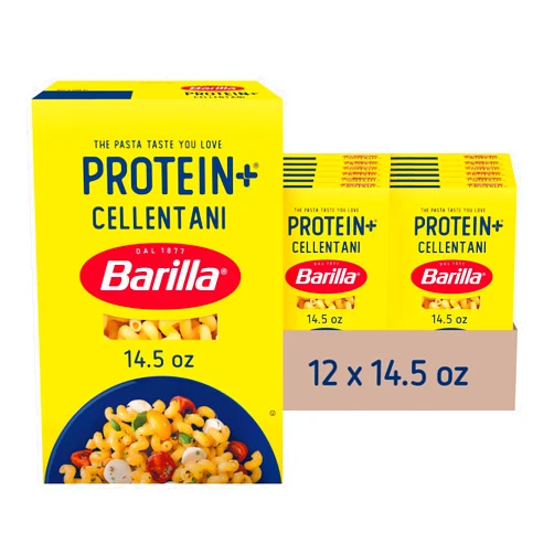 BARILLA Protein Plus, Cellentani, 14.5oz (pack of 12)