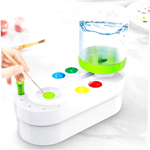 NIUCOO 2024 Upgraded Paint Brush Cleaner Brush Rinser: Paintbrush Cleaners Painting Station Paint Brush Rinse Paint Brush Washer Estacion De Pintura Flush My Brush Washing