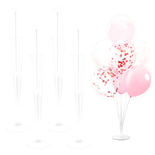 LBNZC Balloon Stand Kit - 4 Sets with Balloon Sticks, Stands for Table & Floor, Archer with Base for Parties & Decorations