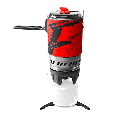 Fire-Maple Fire Maple Polaris Cooking System | Portable Camping Backpacking Stove with Micro Regulated Valve | Electric Jet Burner Pot Set | Ideal Camp Water Boiler for Hiking Fishing Trekking Hunting (Black)