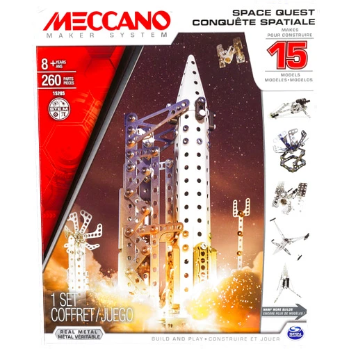 Meccano-Erector Space Quest, 15 Model Building Kit