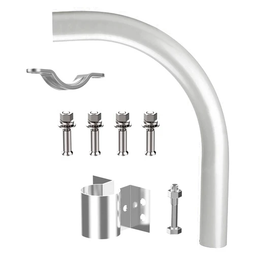 Konlite Mounting Arm Kits for Dusk to Dawn Area Lights, Barn Lights, Yard Light and LED Security Light. Sliver Gray Finish