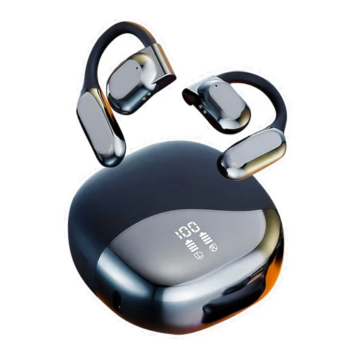 Duanduan Wireless Earphone Open Ear Headphones Wireless Earbuds with Stereo Sound, Bluetooth 5.3 Earphone, LED Battery Display,58H Playtime,Compatible with All Bluetooth cellphones