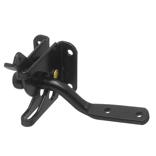 National Hardware N101-121 Automatic Gate Latch, Includes 4-Inch Bar, Coated with WeatherGuard Protection, Black