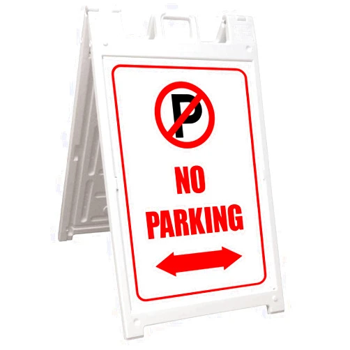Max Signs MaxLit- Store and Parking A-Frame Sign with Premium Lamination Option, No Parking