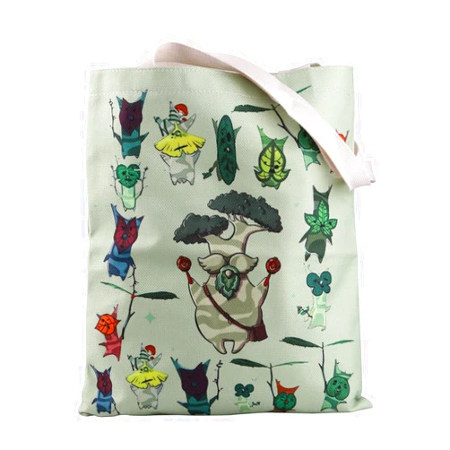 ZJXHPO The Legend Of Dad Tote Bag Zelda Korok Reusable Grocery Shopping Bag Zelda Shoulder Bag Korok Dad Handbag Gamer Gift
