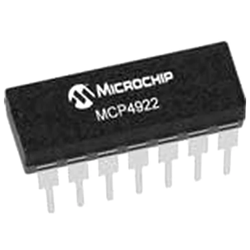 MICROCHIP TECHNOLOGY MCP4922-E/P MCP4922 Series 2 Ch 12-Bit Voltage Output Digital-to-Analog Converter-PDIP-14 - 5 item(s)