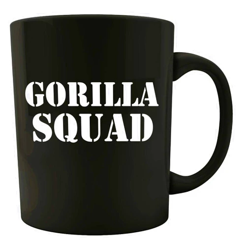 Stuch Strength Gorilla Squad - Ape Gift Idea - Funny Chimpanzee Theme - Silverback Design - Colored Mug