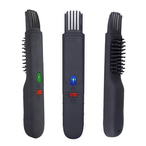 Niziyue Cordless Beard Straightener Brush for Men,Ionic & Anti-scald Technology,Professional Straightening Tool Heated Comb with Cordless/Mini Sized/Auto Shut Off for Traveling, Home, Dating