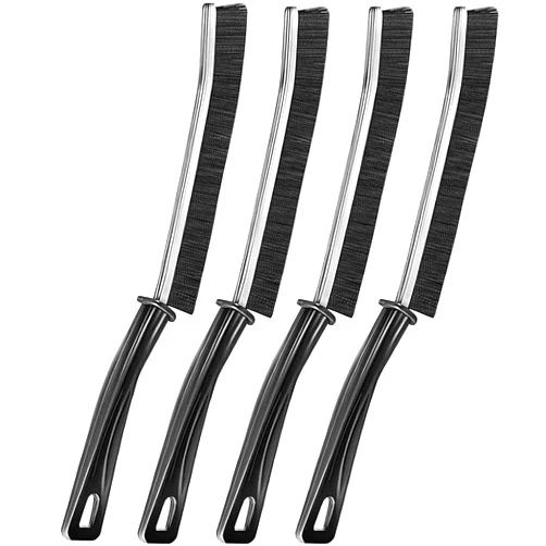 Lemcrvas Crevice Cleaning Brush,Lemcrvas Multifunctional Gap Cleaning Brush, Grout Cleaner Brush,Bathroom Gap Brush for Dead Corners in Home, Kitchen, Bathroom, Shower, Faucets, Window, Toilet(4Pcs)