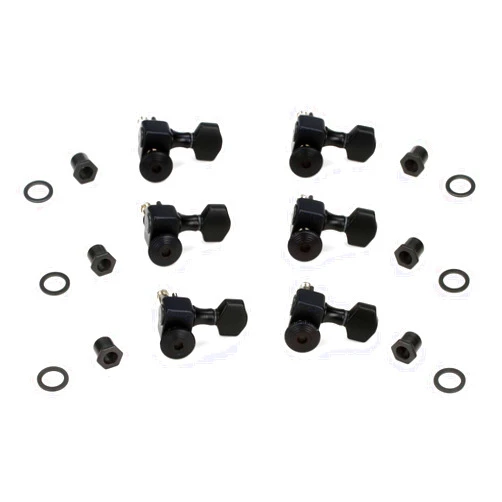 Allparts Sperzel 6LTLSB Trim-Lok 6-In-Line Locking Tuners Satin Black