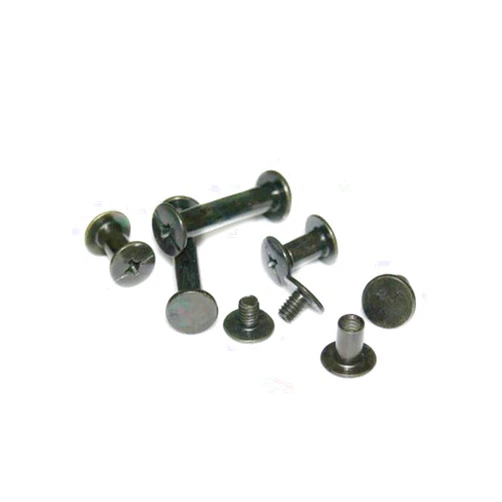 ZAANHA 50pcs Screw Sex Bolt Book Binding Post Screws M4 Inner Thread Black Zinc M5*6/8/10/12/15/20/25/30mm Length (Color : M5X6 20pcs, Size : M5)