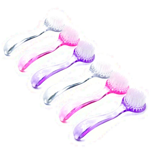 MEILINDS 6Pcs Nail Brush for Cleaning Fingernails Handle Grip Nail Brush, Nail Scrub Nail Tech Manicure Brush Nail Cleaning Brush Nail Dust Brush for Toe and Fingernail