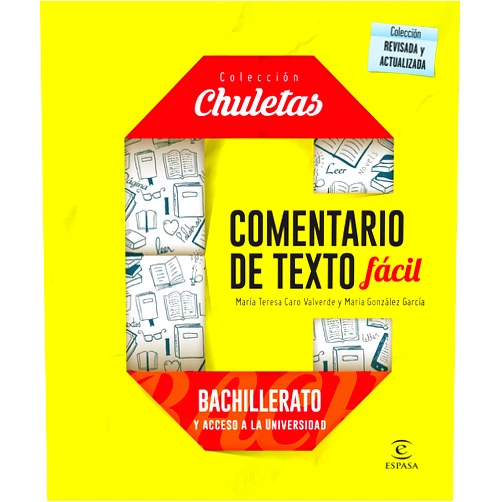 Spanish Edition by María Teresa Caro Valverde (Author), María González García (Author) Format: Kindle Edition Comentario de texto fácil para bachillerato (CHULETAS) (Spanish Edition)
