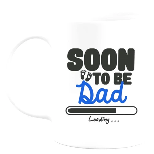 Quotedazur Mug Soon To Be Dad - Gift Future Dad - Gift Future Baby - Mug Birth - Perfect For Christmas Birthday Future Daddy Celebration - Boy/Girl