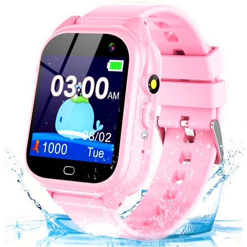 AIWIEP Kids Smart Watches Girls Kids Watch with 26 Games Touch Screen Kids Waterproof Watch Kids Digital Watch with Camera Pedometer Video MP3 Alarm Birthday Gift for 3-12 Years Girls Toys for Kids