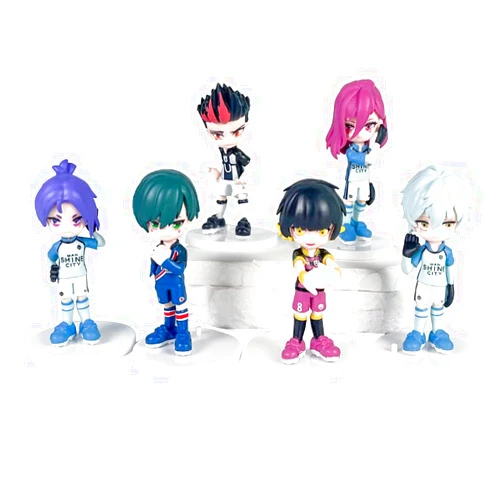 YLQANONG Isagi Yoichi Figures 6PCS, Seishiro Nagi/Chigiri Hyoma/Bachira Meguru Anime Figure Anime Action Figurine