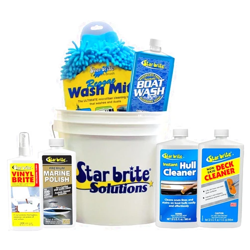 StarBrite Boat Care & A Bucket - Ideal Starter Kit for a New Boat Owner, White