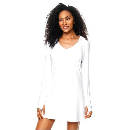 Coolibar UPF 50+ Women's Seacoast Swim Cover-Up Dress - Sun Protective