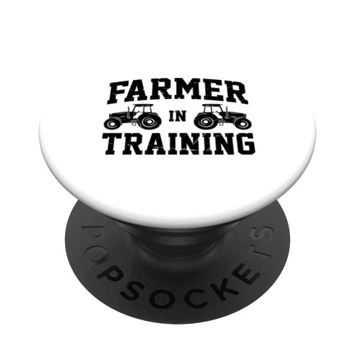 Tractor Gift Idea Agriculture Farmer Agriculteur Farmer In Training Farming Agriculture Tractor Driving Farm PopSockets Swappable PopGrip
