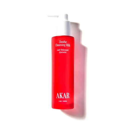 AKAR SKIN AKAR Soothe Cleansing Milk, Gentle Non-Stripping Formula for Normal to Dry, Dehydrated, Sensitive Skin, with Rose Flower Water, Sunflower Seed Oil, Olive Oil