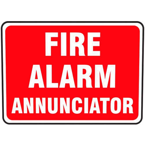 Accuform FIRE ALARM ANNUNCIATOR