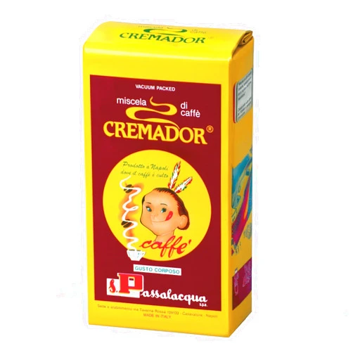 CAFFÈ PASSALACQUA Coffee - CREMADOR Ground Coffee Blend - 6 x 250gr / 8.8oz Passalacqua Cremador Ground Coffee - 70% Arabica Premium Medium/Dark Roast (250g) - Pack of 6
