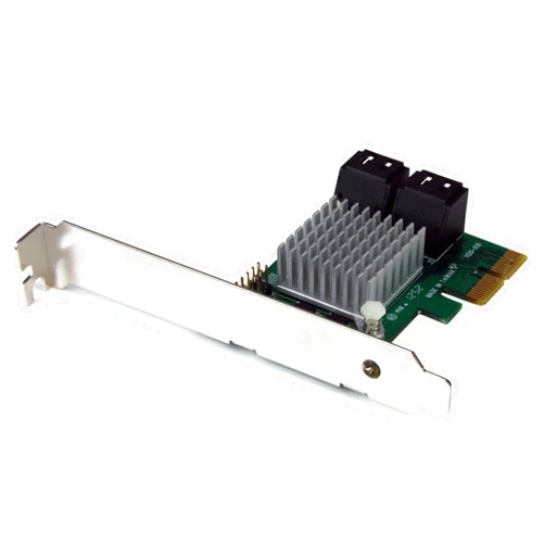 StarTech.com 4 Port PCI Express 2.0 SATA III 6Gbps RAID Controller Card with HyperDuo SSD Tiering - PCIe SATA 3 Controller Adapter (PEXSAT34RH)