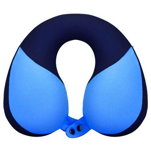 COOLBEBE Kids Chin Supporting Travel Neck Pillow,Softly Double Support Neck Pillow for Car & Airplane, Traveling Gifts for Toddler & Children(1, Haze Blue)