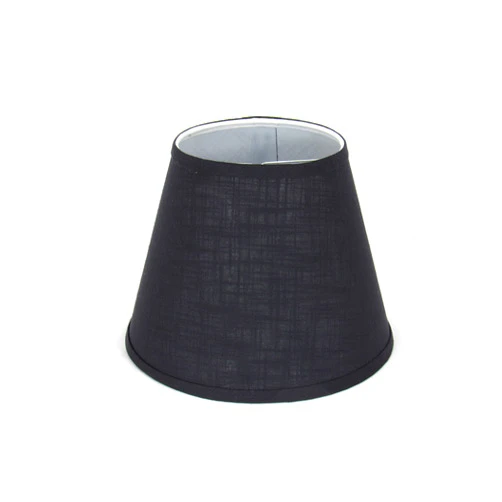 Albert Estate LTD, Black Textured Linen Lamp Shade,Hardback, Clip On (10)