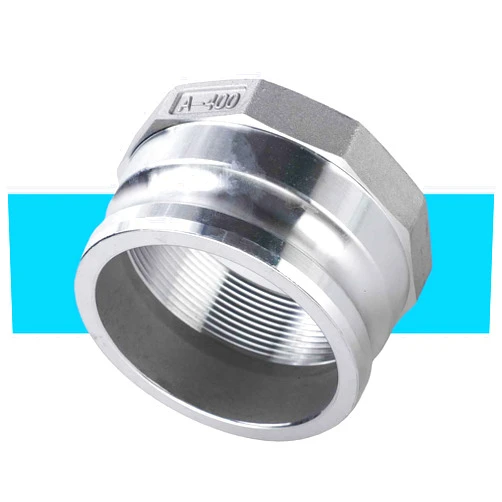 ZHCONO 1 Pcs Type 4Inch Male Adapter Camlock Fittings Cam Groove Hose Fittings Hose Pipe Couplings (Camlock A400), Silver, 4Inch-1pcs-A400