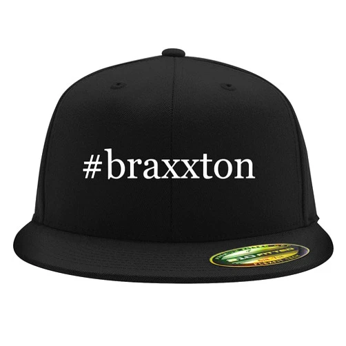 BH Cool Designs #braxxton - Flexfit 6210 Structured Flat Bill Fitted Hat | Trendy Baseball Cap for Men and Women | Snapback Closure