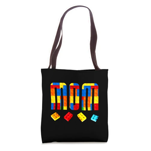 Building Blocks Family Birthday Gear Mom Master Builder Building Blocks Birthday Family Matching Tote Bag