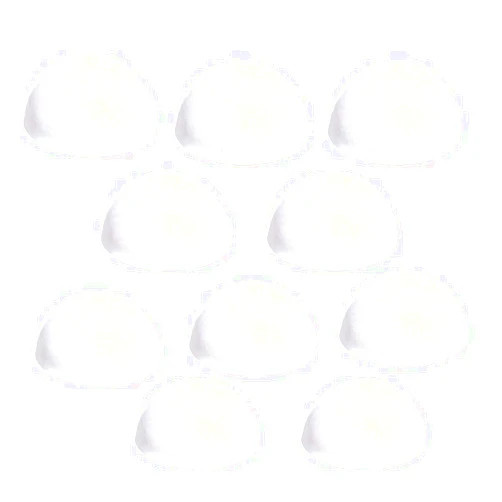 YeahiBaby 10pcs White Foam Balls Half Ball Shape Christmas Craft Ball Art Decoration Christmas DIY Craft Kits Xmas Ball Ornaments,2inch(Diameter)