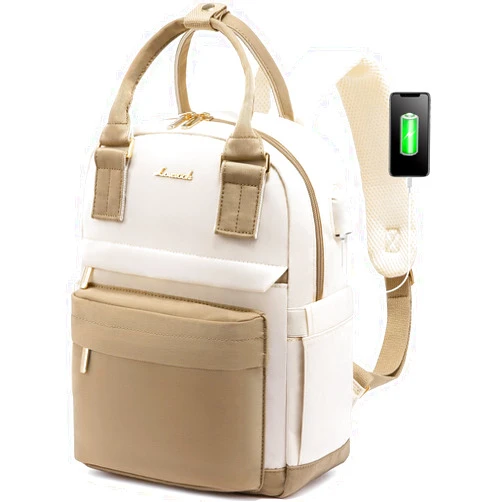 LOVEVOOK Mini Backpack for Women Stylish Waterproof Backpack Purse with USB Port, Cute Bookbag for College School Travel