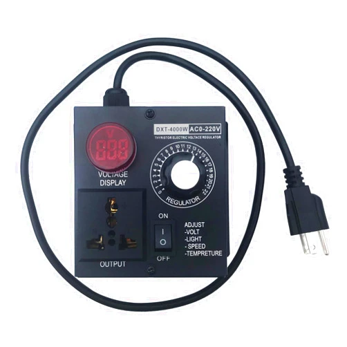 Generic AC Variable Speed Controller, 120V~220V 15A 4000W, Variable Speed Controller & Fan Speed Controller with Rheostat,Variable Voltage Regulator Router for Electric Motors Rheostat