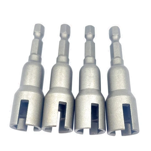 Bstenky 4Pcs Power Wing Nut Driver Set,Wing Nut Drill Bit Socket Wrench Tool Set,1/4
