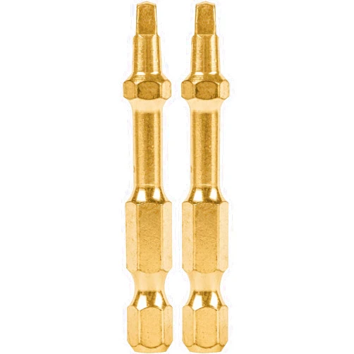 Makita B-60501 Impact Gold #2 Square Recess 2″ Power Bit, 2/Pk