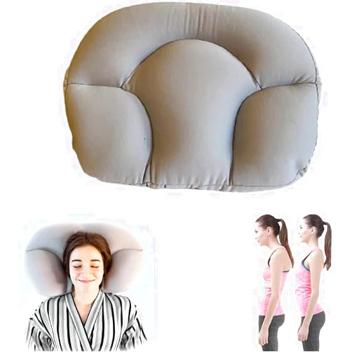IMoum Well Sleep Pillow, Cervical Memory Foam All-Round Sleep Pillow, 3D Good Night Pillow, Ergonomic Headrest Pillow with Micro Airballs Filling Pillows, for Side, Back, Stomach Sleepers (Light Gray)