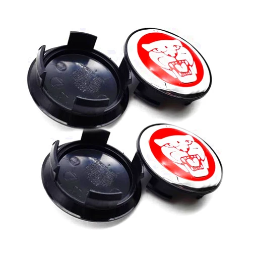 AULPEE Wheel Hub Center Cap Center Logo Emblem Hub Cover 59mm ABS Material Compatible with XE XF XJ F-Type F-PACE Accessories (JG Red2)