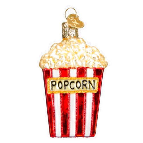 Old World Christmas Ornaments: Ballpark Foods Glass Blown Ornaments for Christmas Tree, Popcorn