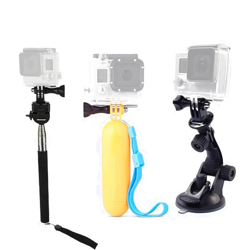 VVHOOY Action Camera Accessories Kit Compatible with Gopro Hero 13 12 11 10 9 8/AKASO EK7000/Brave 4/Brave 7 LE/V50X /Dragon Touch/Apexcam Camera Selfie Stick Floating Handle Grip Suction Cup Mount ﻿