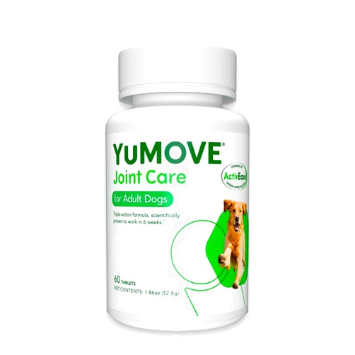 YuMOVE Hip and Joint Supplement for Dogs with Glucosamine, Chondroitin, MSM, Omega 3, Hyaluronic Acid, & Green Lipped Mussel - Dog Joint Supplement - for Adult Dogs 60 Tablets