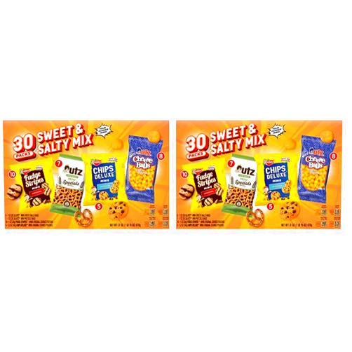 Keebler Cookies and Crackers, Variety Pack, 30 Ct. (Pack of 2)